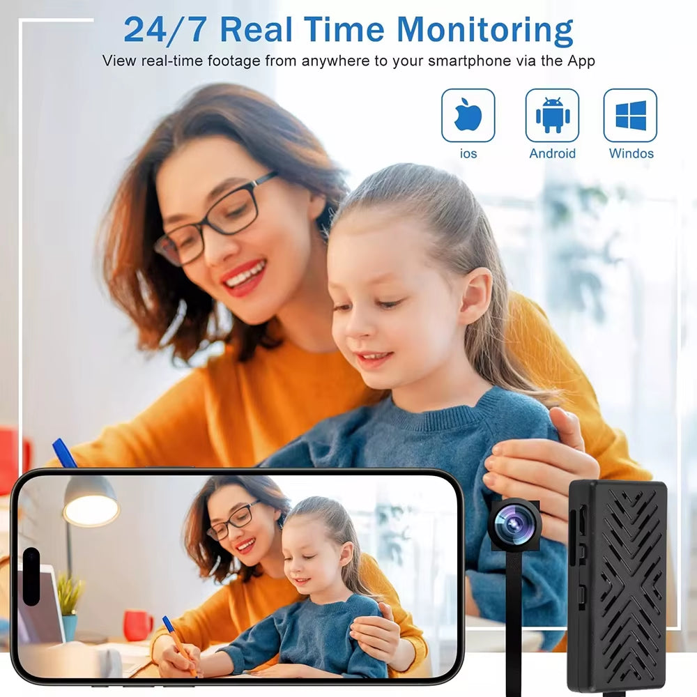 1080P DIY Mini Wifi Camera with 2000Mah Remote Contro Video Recorder Micro Camcorder Security Camera Motion Detection Wifi Cam