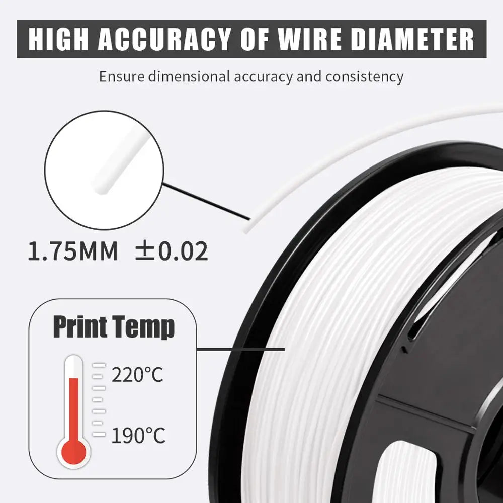 Filamento 3D PLA / PETG / SILK / PLA Meta – 1.75 mm